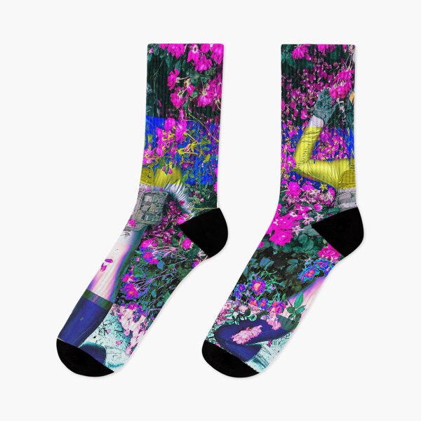 Item preview, Astronaut Cyborg Lying in a Field Glitch Art designed and sold by glitchhub.