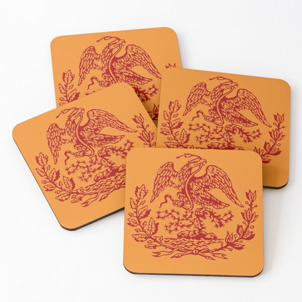 Item preview, Mexico Coat of Arms (red) designed and sold by CtlAltDel.