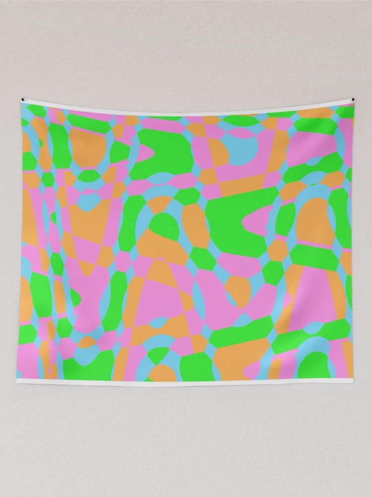 Thumbnail 2 of 3, Tapestry, Colorful Pattern Texture Design designed and sold by BeccaKenDesigns.