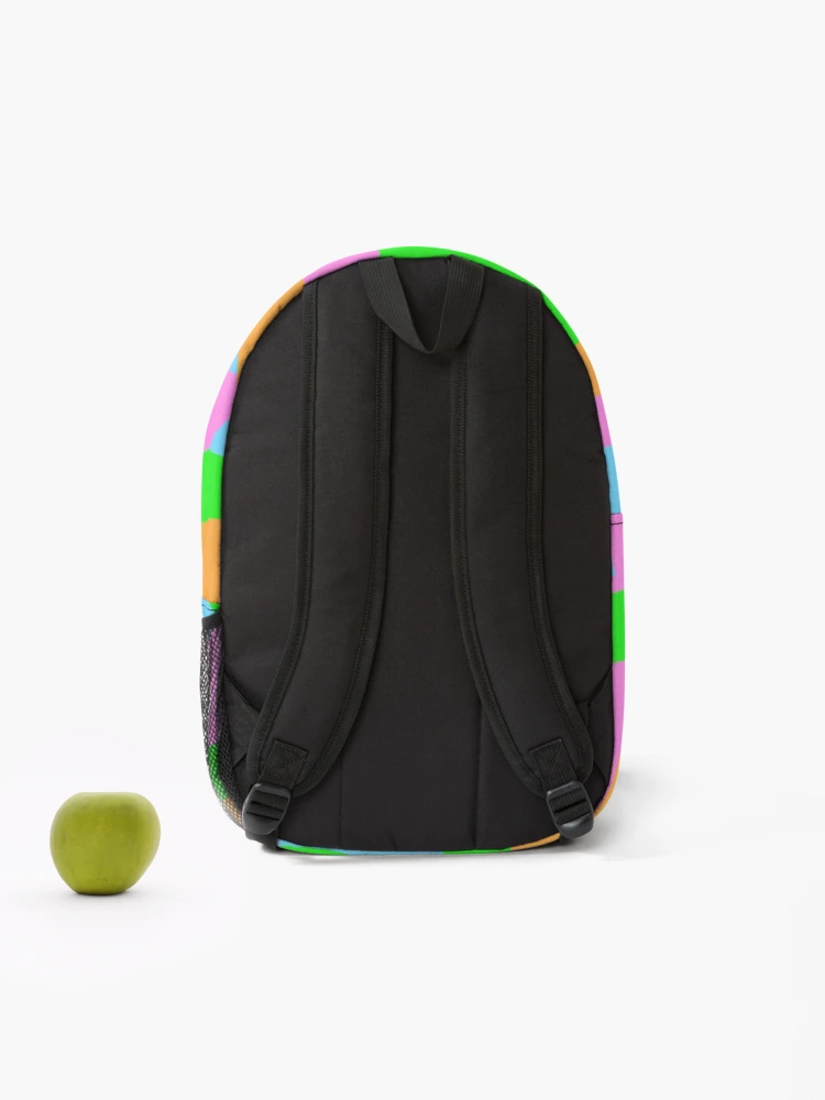 Thumbnail 2 of 3, Backpack, Colorful Pattern Texture Design designed and sold by BeccaKenDesigns.