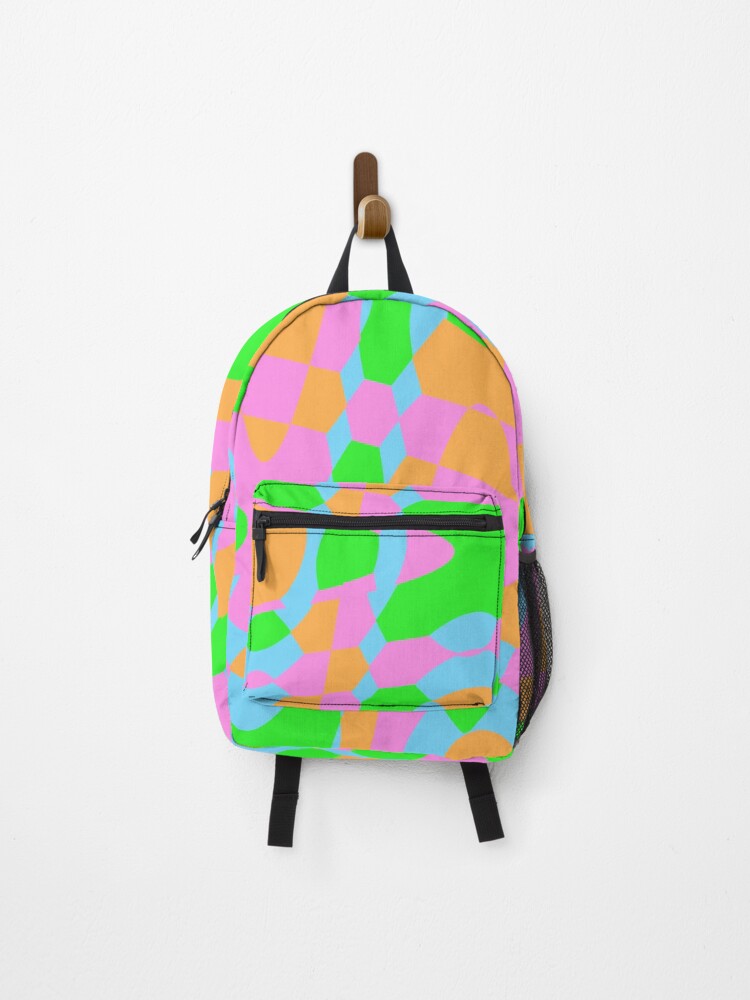 Thumbnail 1 of 3, Backpack, Colorful Pattern Texture Design designed and sold by BeccaKenDesigns.