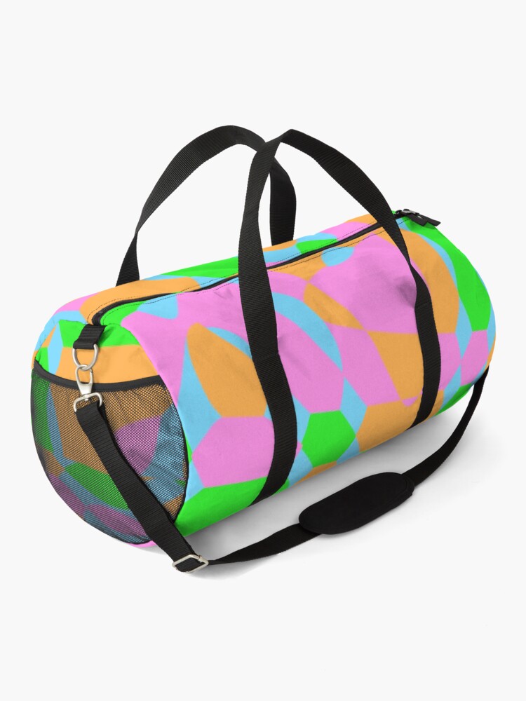 Thumbnail 2 of 3, Duffle Bag, Colorful Pattern Texture Design designed and sold by BeccaKenDesigns.