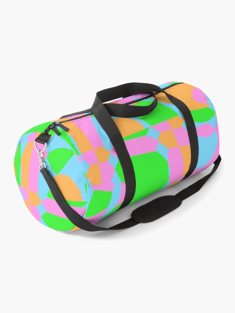Thumbnail 1 of 3, Duffle Bag, Colorful Pattern Texture Design designed and sold by BeccaKenDesigns.