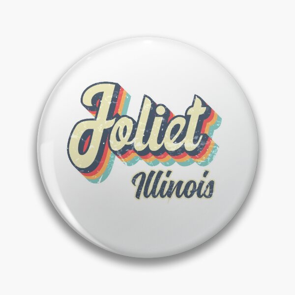 Item preview, Joliet City Illinois Retro Vintage 70s rainbow designed and sold by Teelogic.