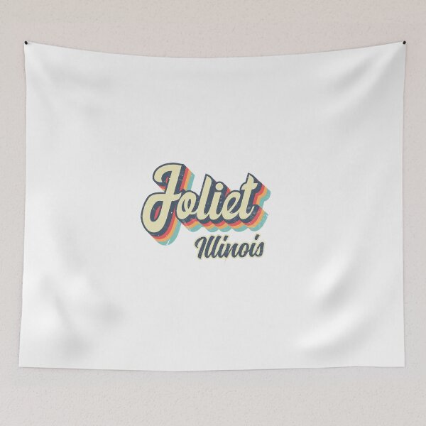 Item preview, Joliet City Illinois Retro Vintage 70s rainbow designed and sold by Teelogic.