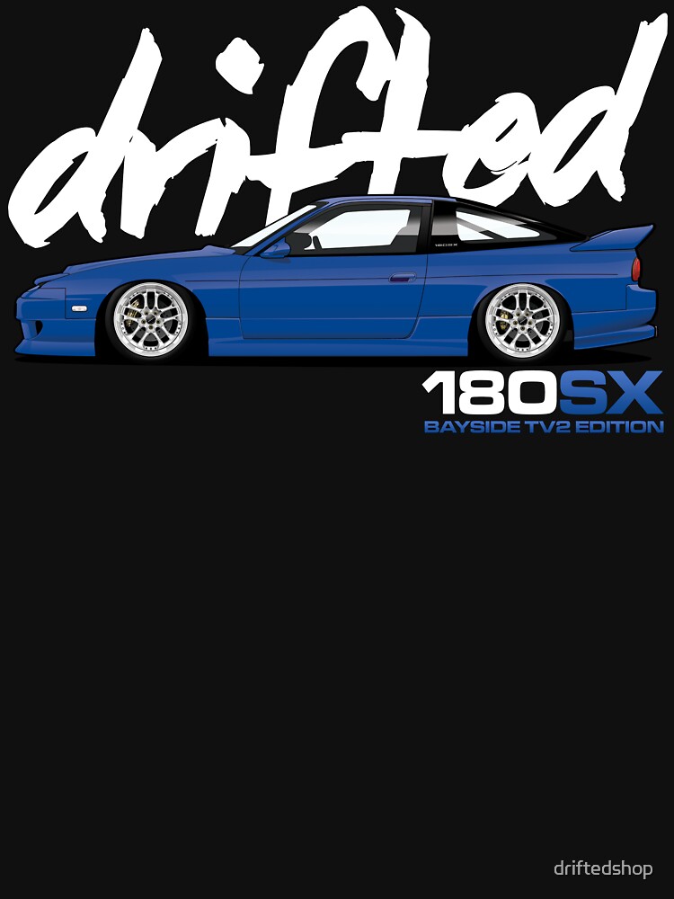 Thumbnail 7 of 7, Classic T-Shirt, Drifted 180sx Tee - Bayside TV2 Edition by Drifted designed and sold by driftedshop.