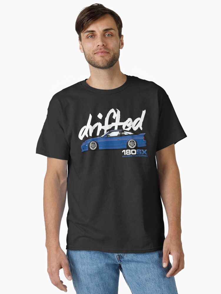 Thumbnail 1 of 7, Classic T-Shirt, Drifted 180sx Tee - Bayside TV2 Edition by Drifted designed and sold by driftedshop.