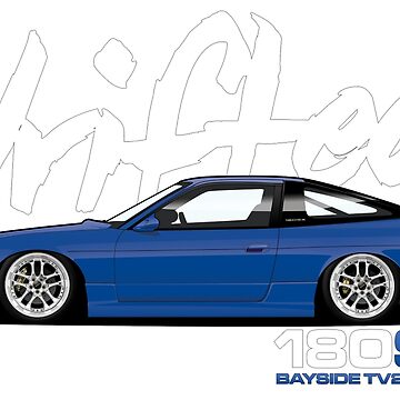 Artwork thumbnail, Drifted 180sx Tee - Bayside TV2 Edition by Drifted by driftedshop