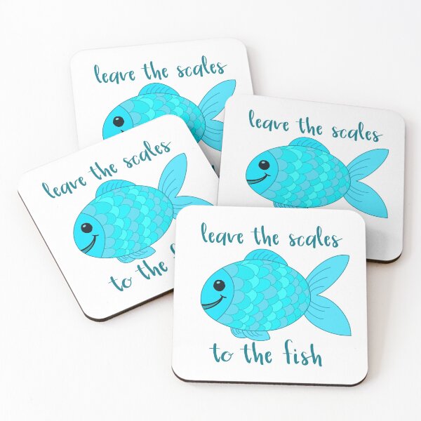 Item preview, Leave the Scales to the Fish in Blue designed and sold by GrellenDraws.