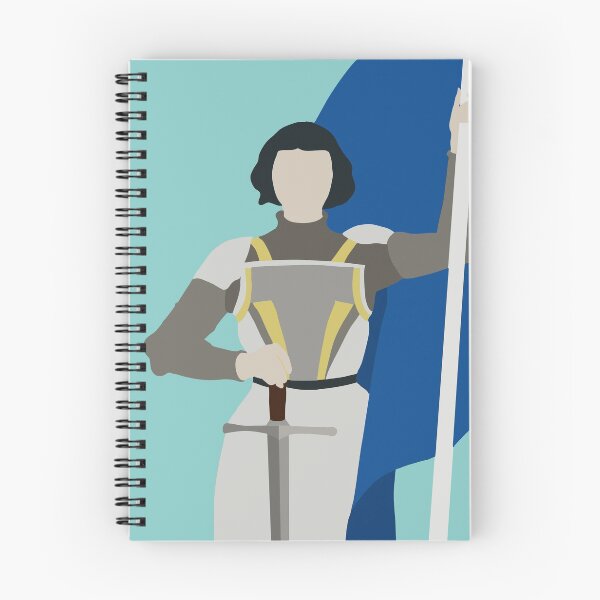 Item preview, St Joan of Arc- graphic art Close up (blue) designed and sold by TheCatholicLady.