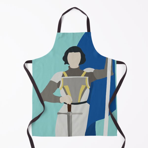 Item preview, St Joan of Arc- graphic art Close up (blue) designed and sold by TheCatholicLady.