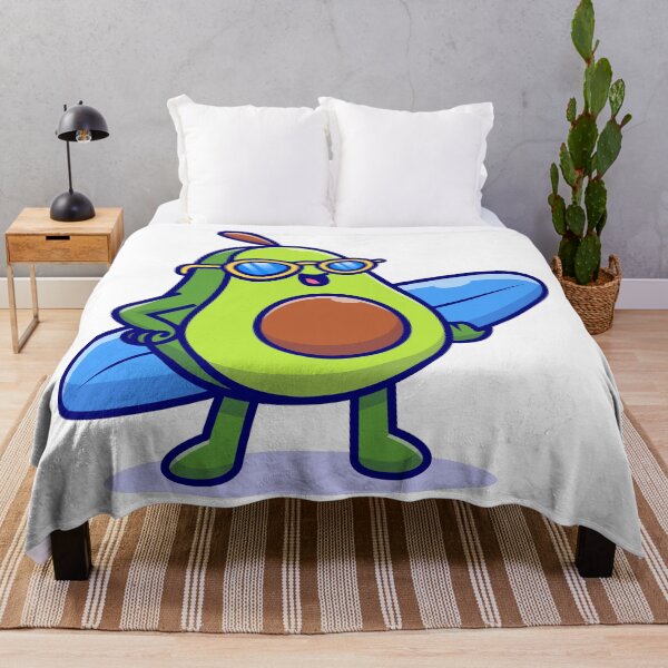 Item preview, Cute avocado with surfboard designed and sold by Royal Blue Clothing.