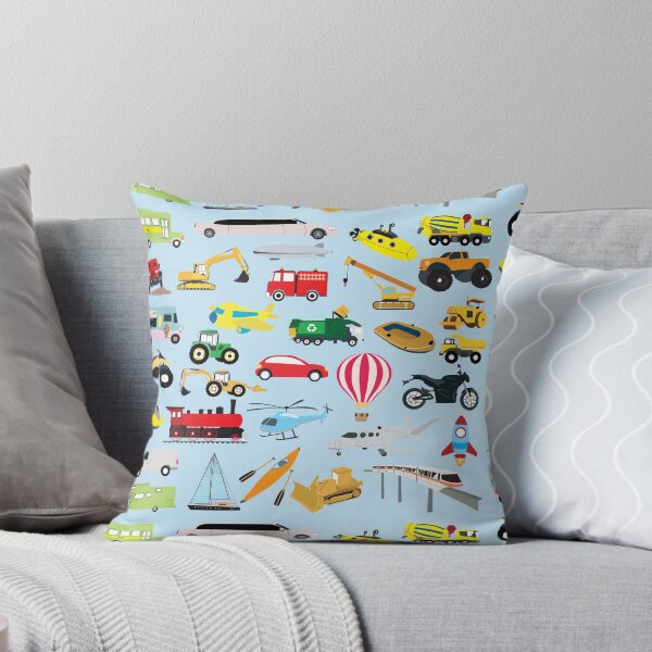 Item preview, Colorful Transportation & Vehicles Kids Pattern designed and sold by idovedesign.