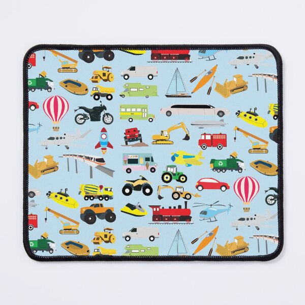 Item preview, Colorful Transportation & Vehicles Kids Pattern designed and sold by idovedesign.
