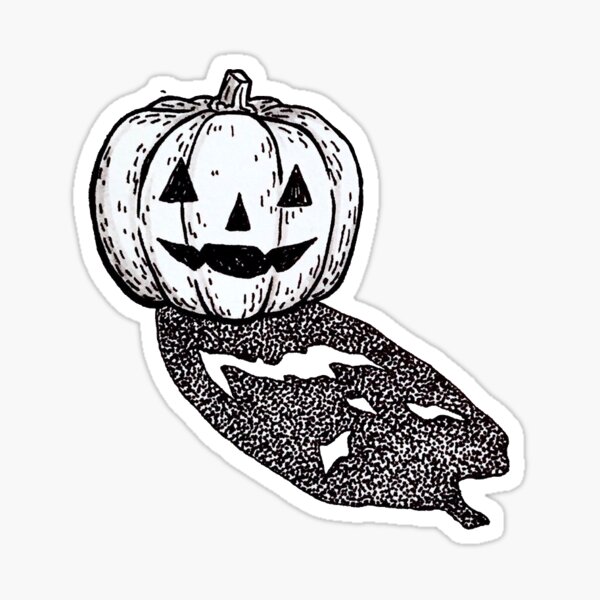 Pumpkin Tattoo Stickers For Sale Redbubble