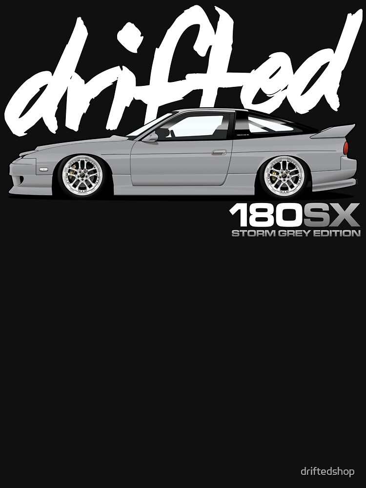 Thumbnail 7 of 7, Classic T-Shirt, Drifted 180sx Tee - Storm Grey Edition by Drifted designed and sold by driftedshop.