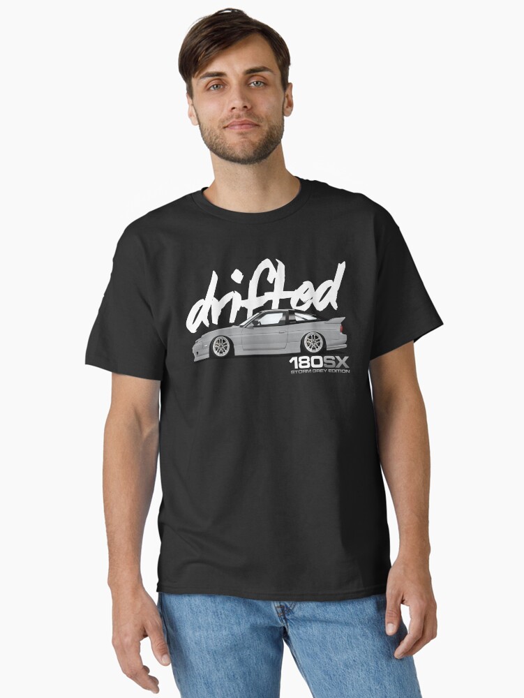 Thumbnail 1 of 7, Classic T-Shirt, Drifted 180sx Tee - Storm Grey Edition by Drifted designed and sold by driftedshop.