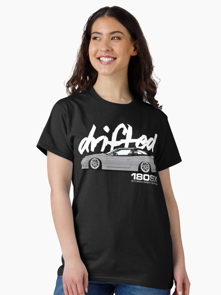 Thumbnail 2 of 7, Classic T-Shirt, Drifted 180sx Tee - Storm Grey Edition by Drifted designed and sold by driftedshop.