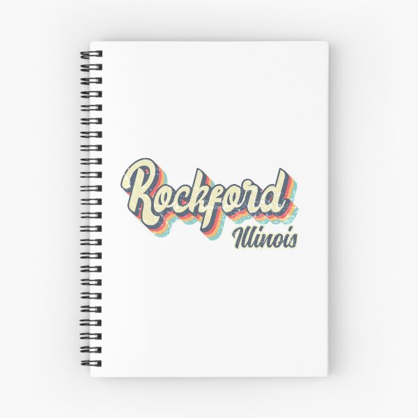 Item preview, Rockford city Illinois Retro Vintage 70s rainbow designed and sold by Teelogic.