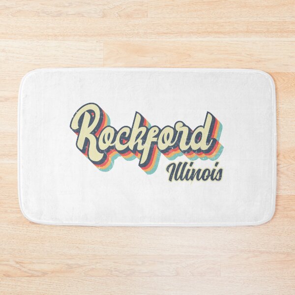 Item preview, Rockford city Illinois Retro Vintage 70s rainbow designed and sold by Teelogic.