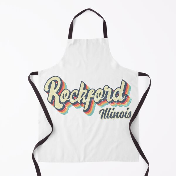Item preview, Rockford city Illinois Retro Vintage 70s rainbow designed and sold by Teelogic.