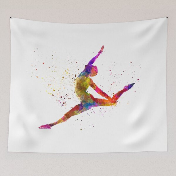 Item preview,  Contemporary male dance in watercolor  designed and sold by paulrommer.
