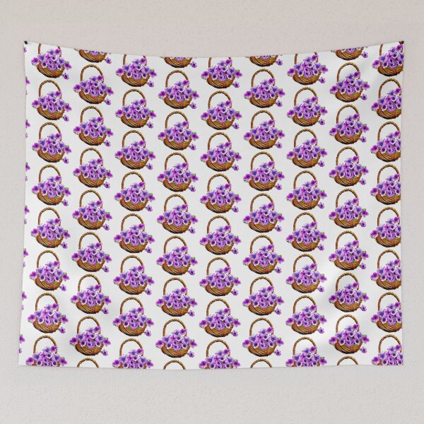 Item preview, Purple flower basket designed and sold by Fananaa.