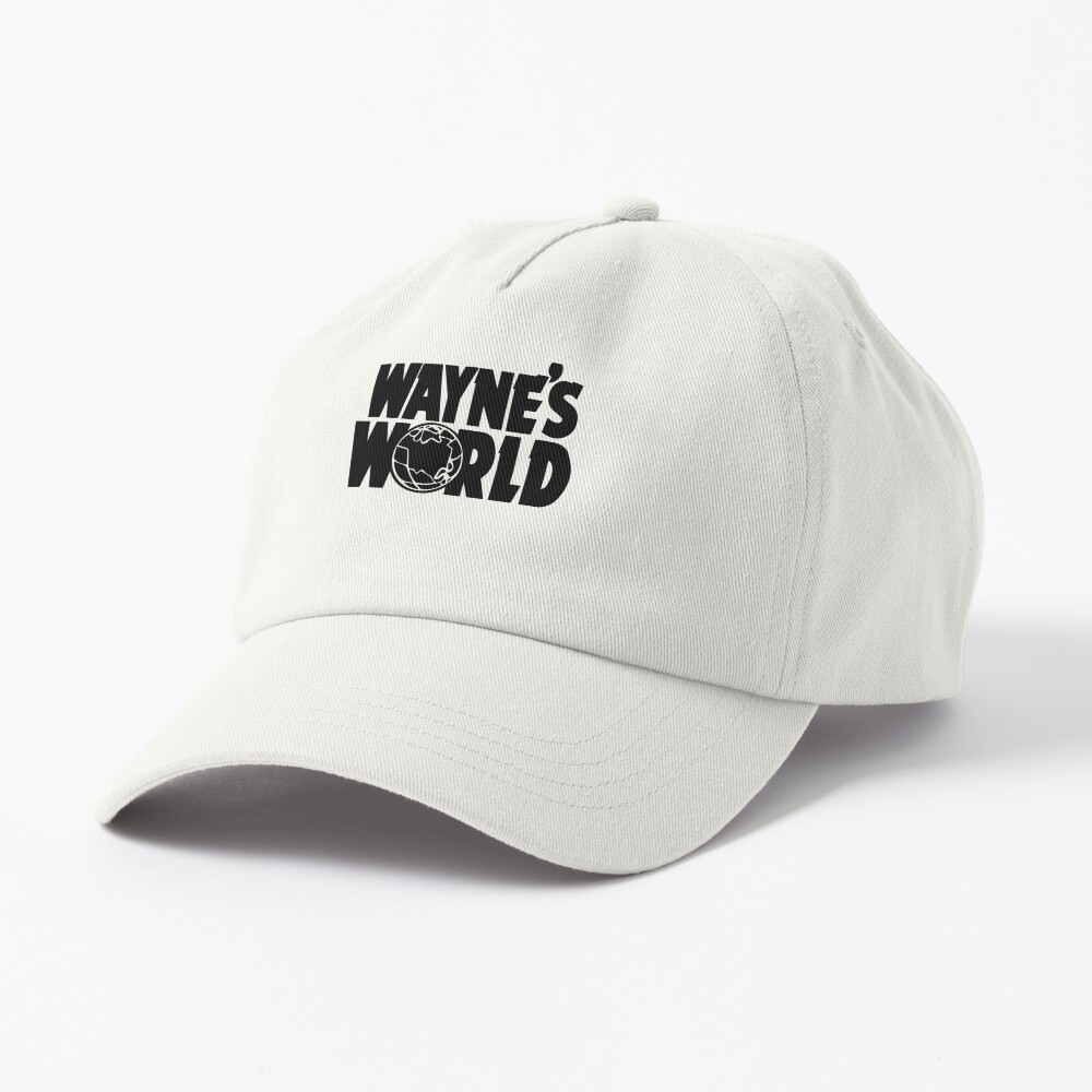 Waynes World Embroidered Unisex Adult Adjustable Black Baseball Hat Cap