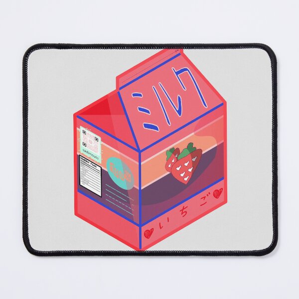 Item preview, Kawaii Japanese Strawberry Flavored Milk Carton designed and sold by sadimouto.