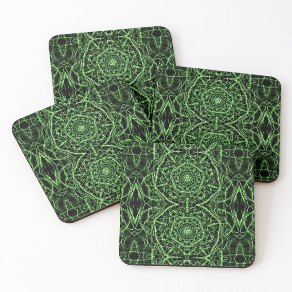 Item preview, Liquid Light Series #18 ~ Green Abstract Fractal Pattern designed and sold by Ascension Vibrations.
