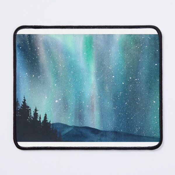 Item preview, Northern Lights in Watercolour designed and sold by lilacshoes_art.