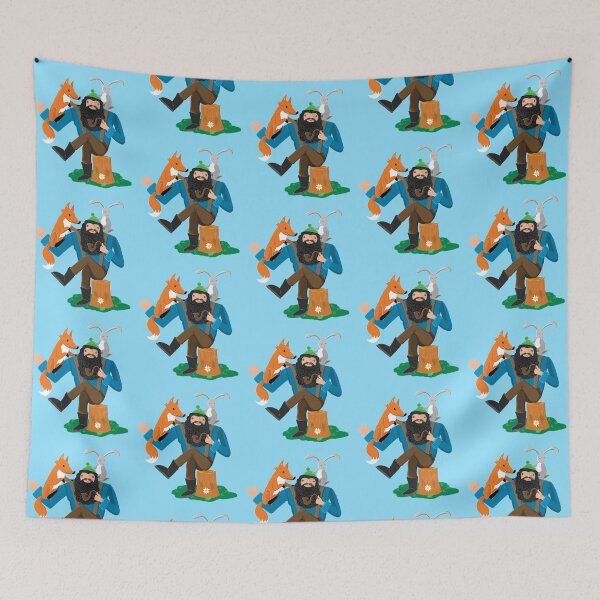 Item preview, happy woodland lumberjack with animal friends designed and sold by jazzydevil.