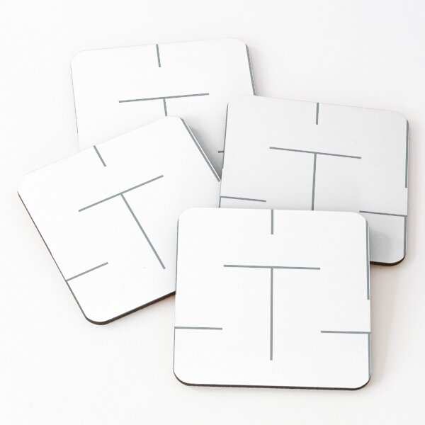 Item preview, Minimal Classic Gray with White T Stripe Accent Design designed and sold by Rainbows Rock.