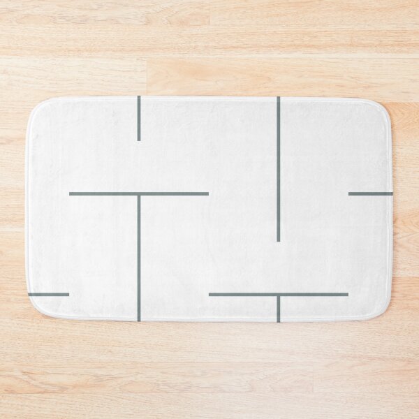 Item preview, Minimal Classic Gray with White T Stripe Accent Design designed and sold by Rainbows Rock.