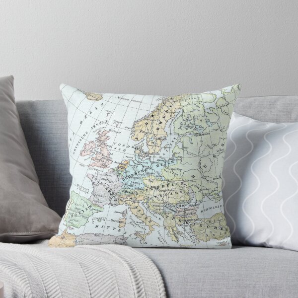 Item preview, Vintage Map of Europe (1899) designed and sold by BravuraMedia.