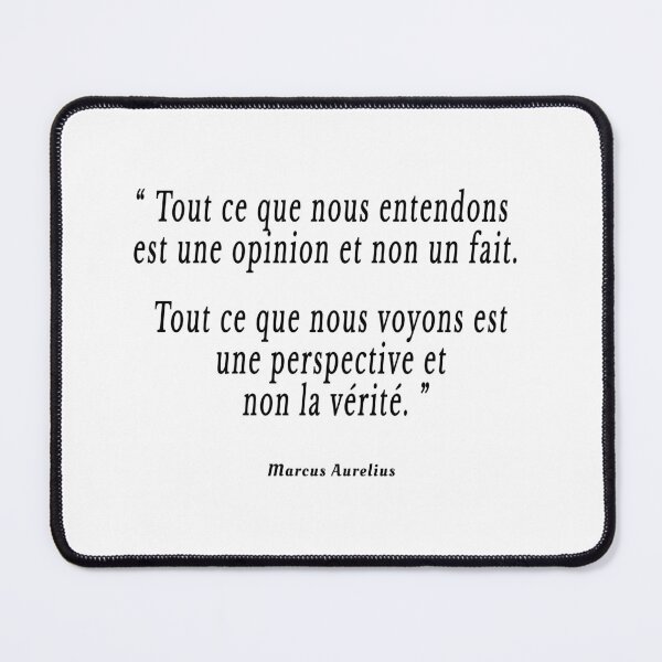 Item preview, citation philosophique marc aurele opinion fait verite designed and sold by FranceLibre.