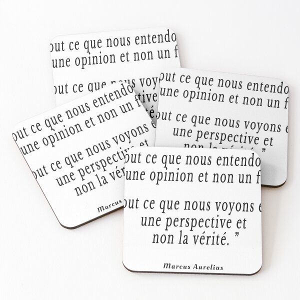 Item preview, citation philosophique marc aurele opinion fait verite designed and sold by FranceLibre.