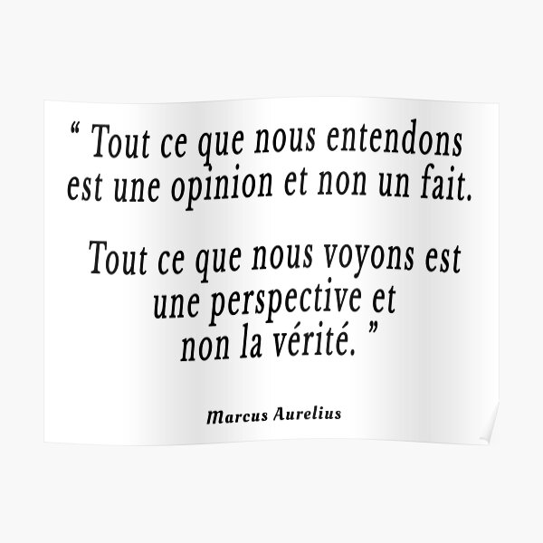 Marc Aurele Quote Posters Redbubble