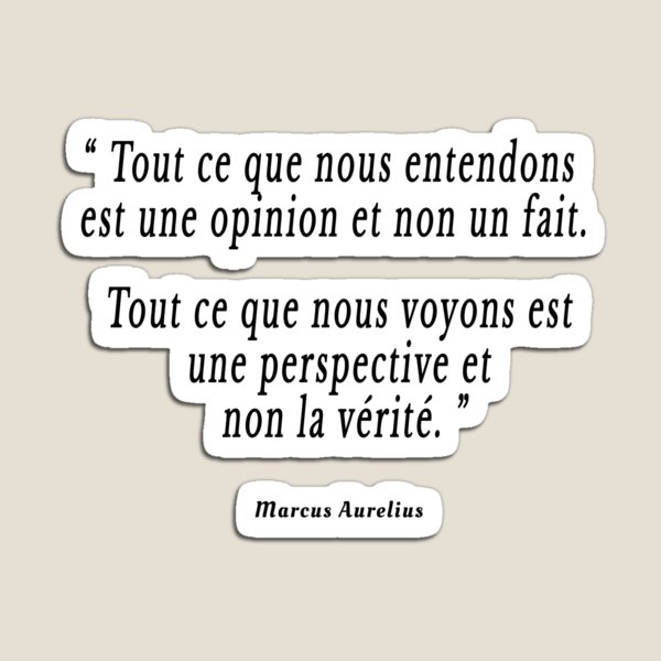 Marc Aurele Quote Magnets Redbubble