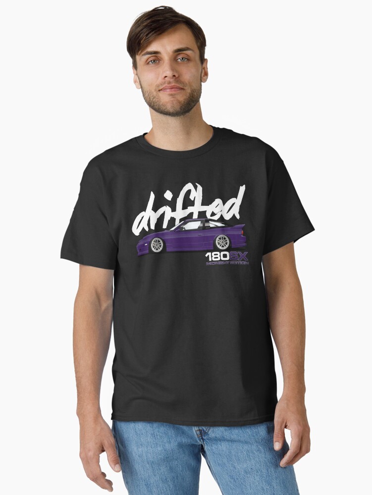 Thumbnail 1 of 7, Classic T-Shirt, 180sx Drift Tshirt - Midnight Edition by Drifted designed and sold by driftedshop.