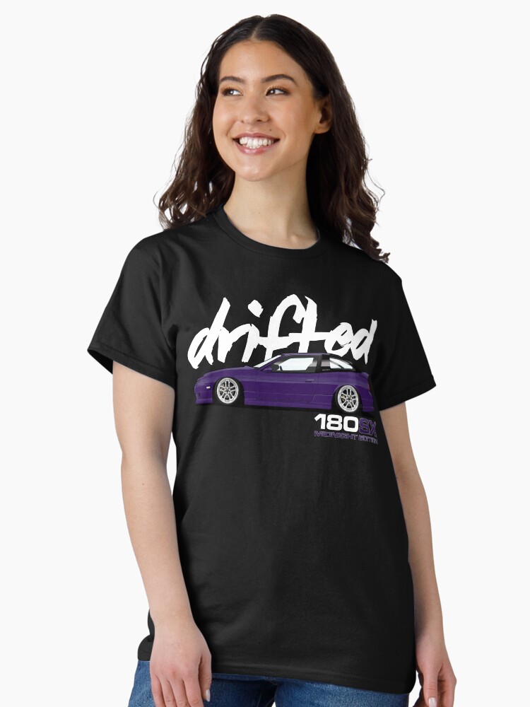 Thumbnail 2 of 7, Classic T-Shirt, 180sx Drift Tshirt - Midnight Edition by Drifted designed and sold by driftedshop.