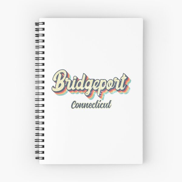 Item preview, Bridgeport city Connecticut Retro Vintage 70s rainbow designed and sold by Teelogic.