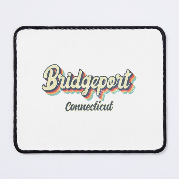 Item preview, Bridgeport city Connecticut Retro Vintage 70s rainbow designed and sold by Teelogic.