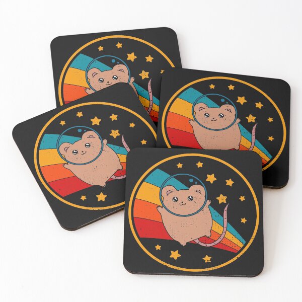 Item preview, Cute Vintage Cinnamon Fancy Mouse Owner Retro Pet Mouse In Space designed and sold by JokeGysen.