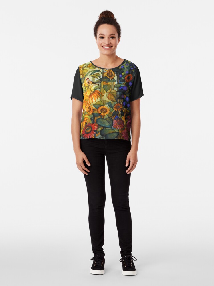 Alternate view of goldfinche Chiffon Top