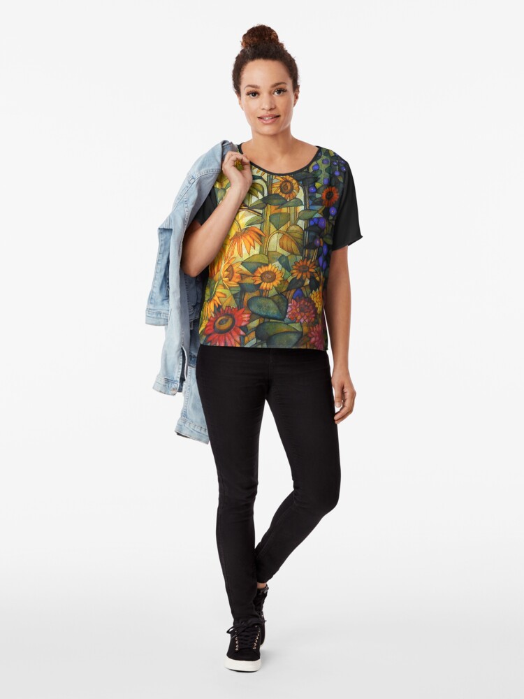Alternate view of goldfinche Chiffon Top