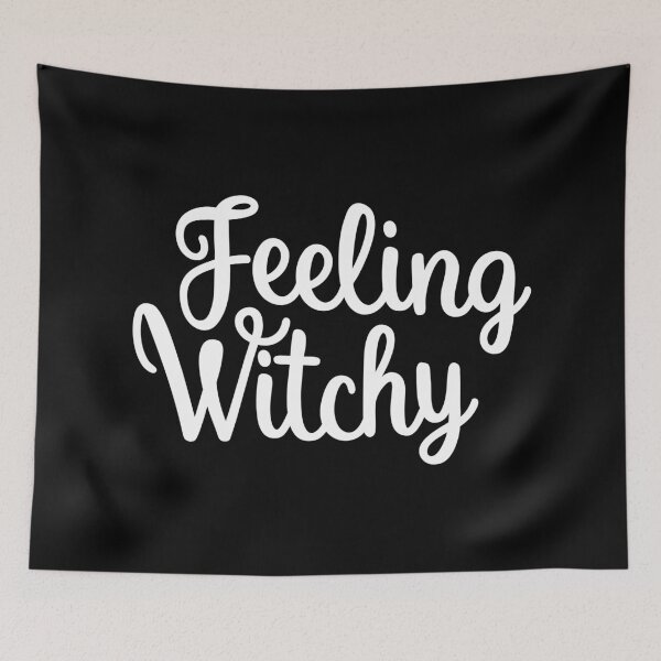 Item preview, Feeling Witchy, Feeling Bitchy. Funny Witch Halloween Saying. designed and sold by That Cheeky Tee.