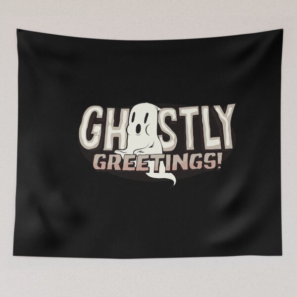 Item preview, Ghostly greetings - funny Halloween designed and sold by Hoetoons.
