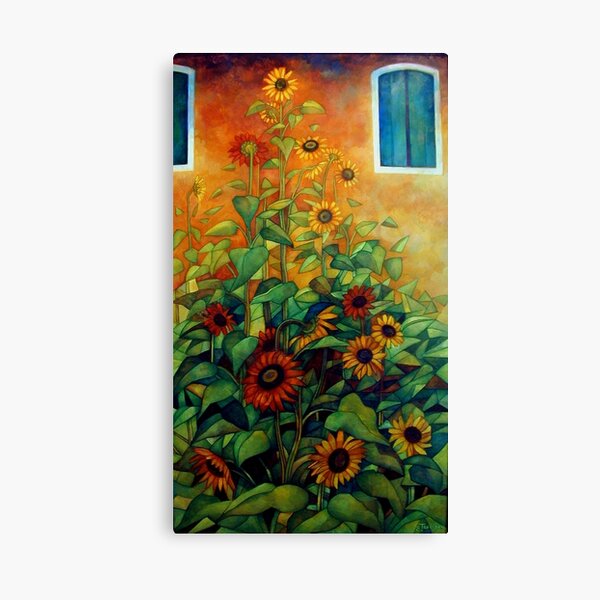 view from the garden Canvas Print