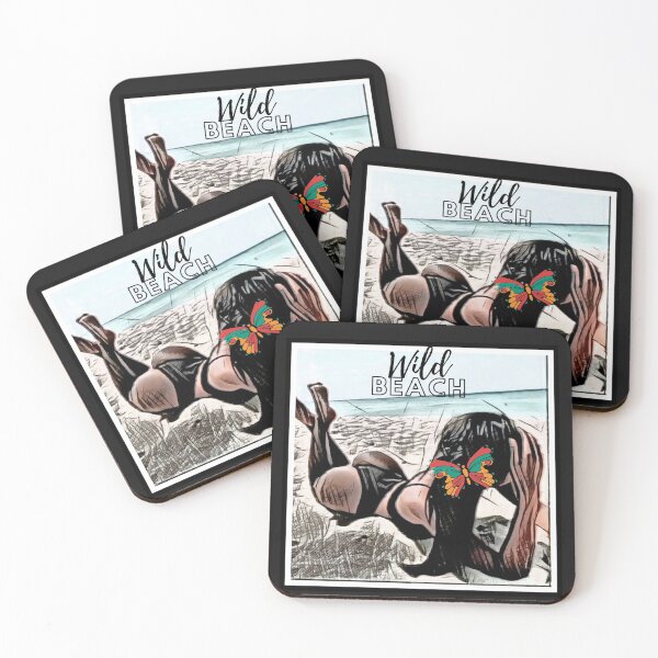 Item preview, Wild Beach (beauty on the sand, butterfly) designed and sold by HamiltonmagicTs.